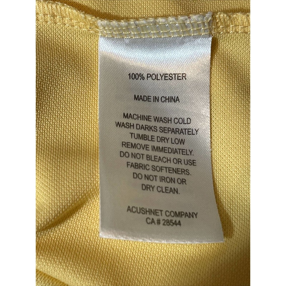 FOOTJOY Men’s 2XL Polo Yellow - Picture 4 of 10